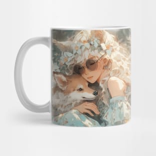 Fox girl and familiar Mug